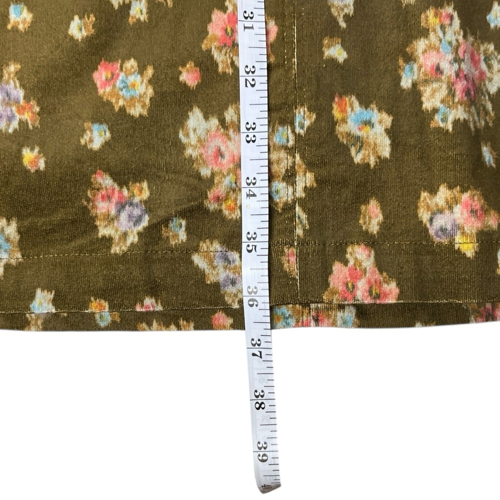 Tuckernuck Clifton Floral Brown Hazel Bouquet Corduroy A-Line Size XXL Cottage - Picture 11 of 15